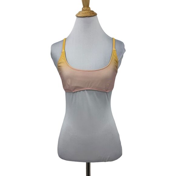 Triangl Shimmer Bikini Top Womens M Medium Sunrise Low Scoop Adjustable Strap - Picture 1 of 12